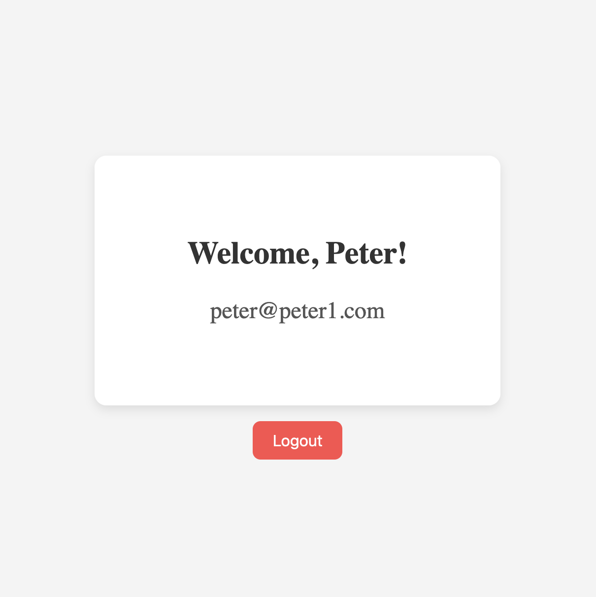 React Express Login System